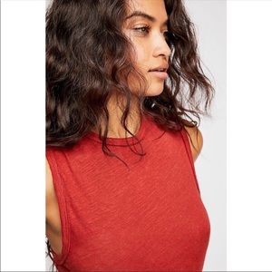 Free People All The Time Bodysuit in Terracotta